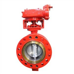 Uch karra ofsetli metall o'rindiqli kapalak klapan